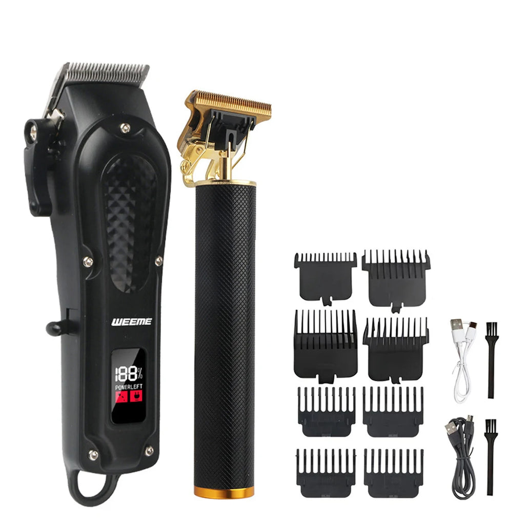 T9 Vintage Electric Hair Clipper & Beard Trimmer – Rechargeable Kit