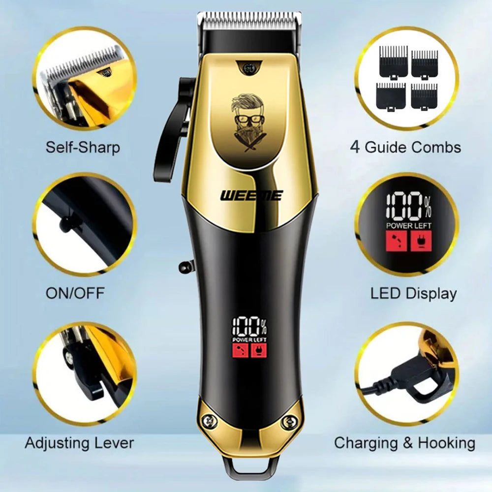 T9 Vintage Electric Hair Clipper & Beard Trimmer – Rechargeable Kit