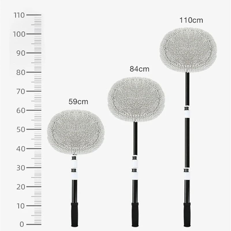 Telescoping Car Wash Brush – Chenille Mop with Long Handle