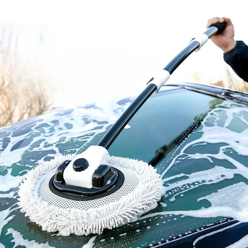 Telescoping Car Wash Brush – Chenille Mop with Long Handle