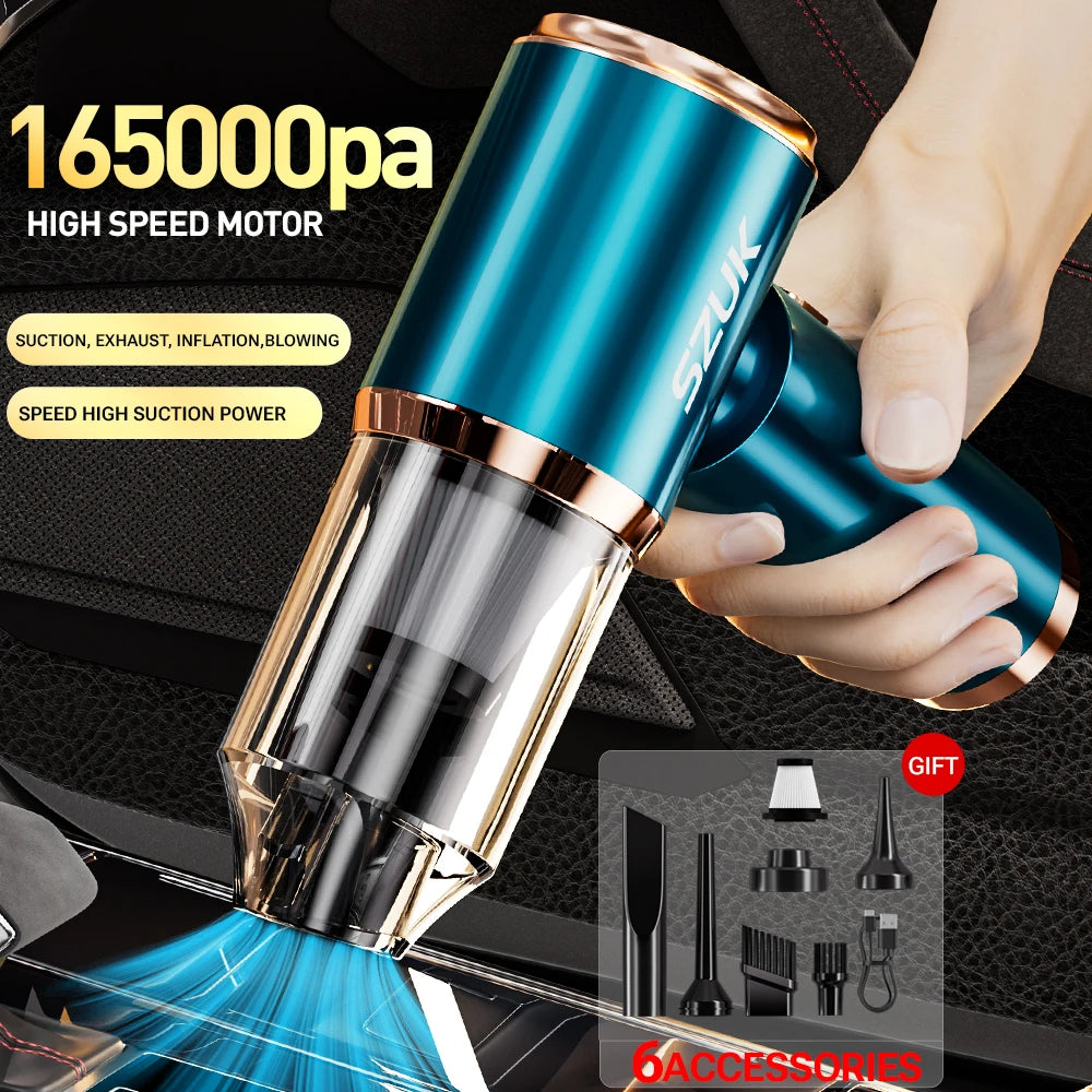 SZUK Mini Car Vacuum Cleaner 165000Pa