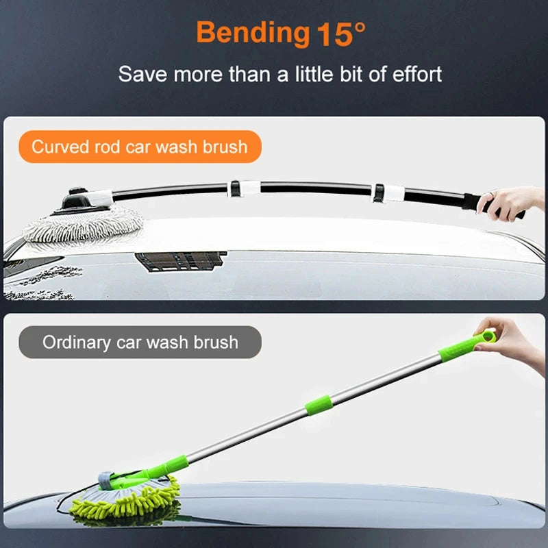 Telescoping Car Wash Brush – Chenille Mop with Long Handle