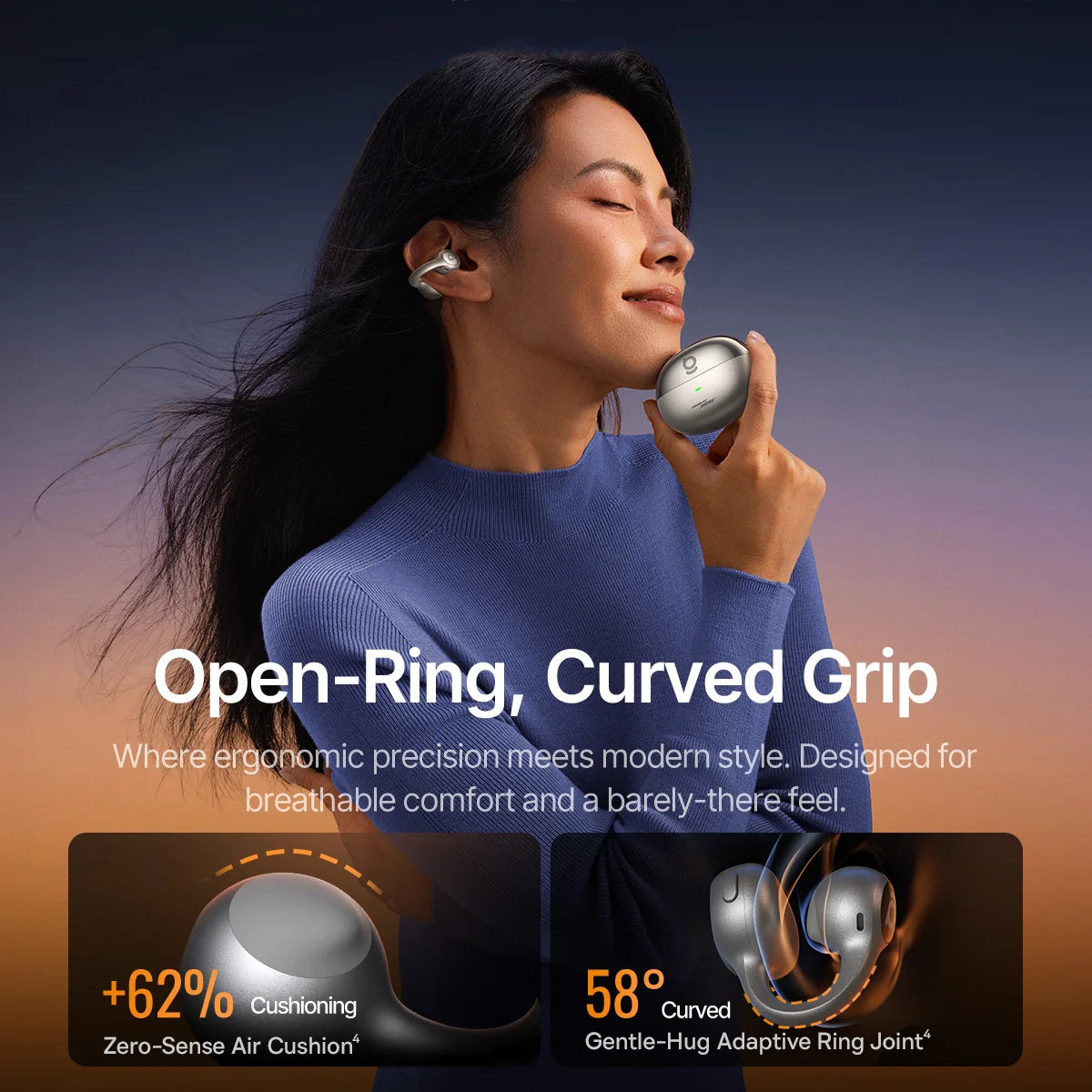 Baseus Inspire XC1 Sound by Bose Ear Clip Wireless Earbuds Bluetooth