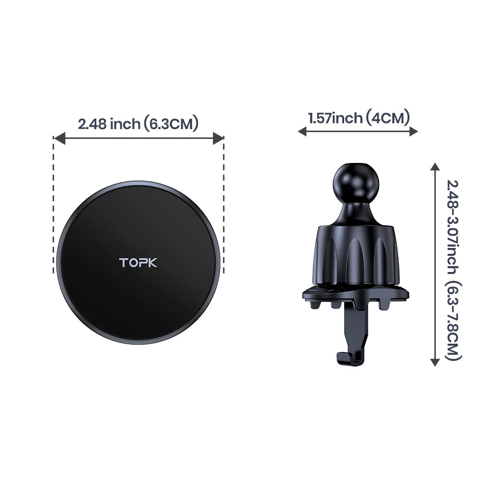 TOPK MagSafe Magnetic Car Phone Holder