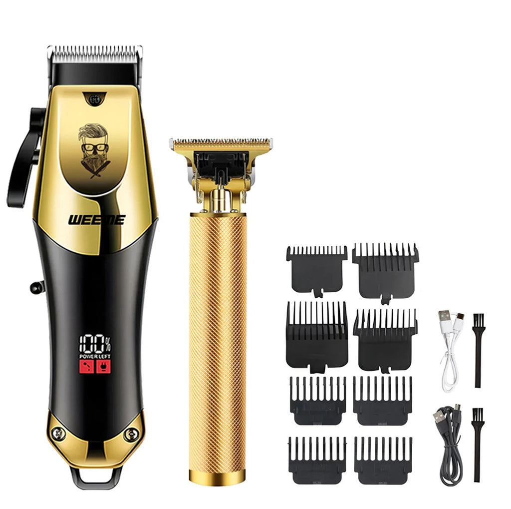 T9 Vintage Electric Hair Clipper & Beard Trimmer – Rechargeable Kit
