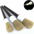 3-Piece Boar Hair Car Detail Brush Set