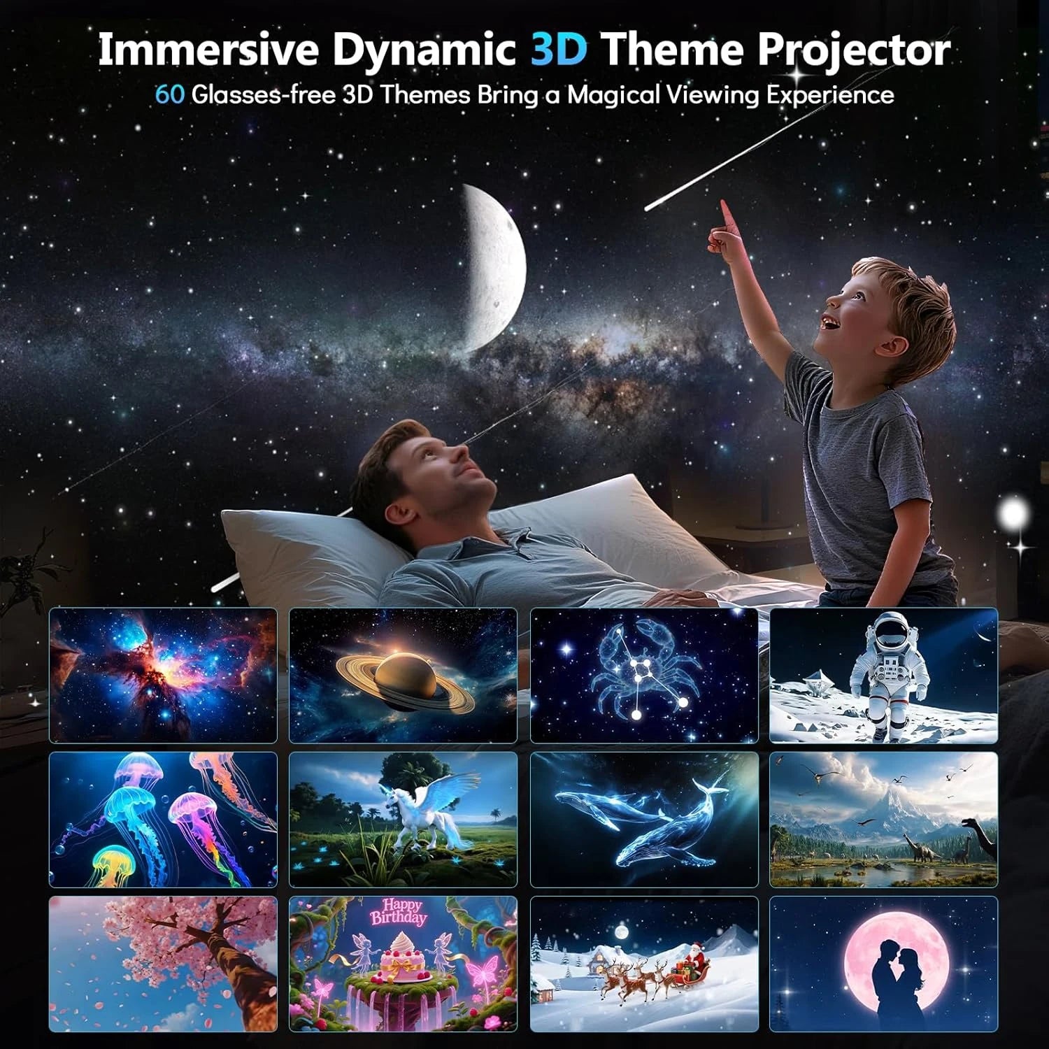 3D Galaxy Projector