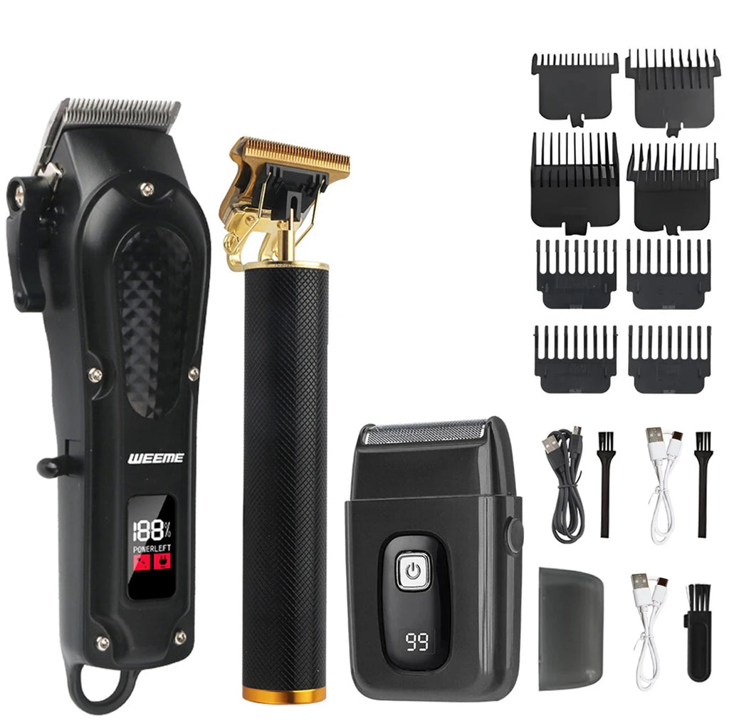 T9 Vintage Electric Hair Clipper & Beard Trimmer – Rechargeable Kit