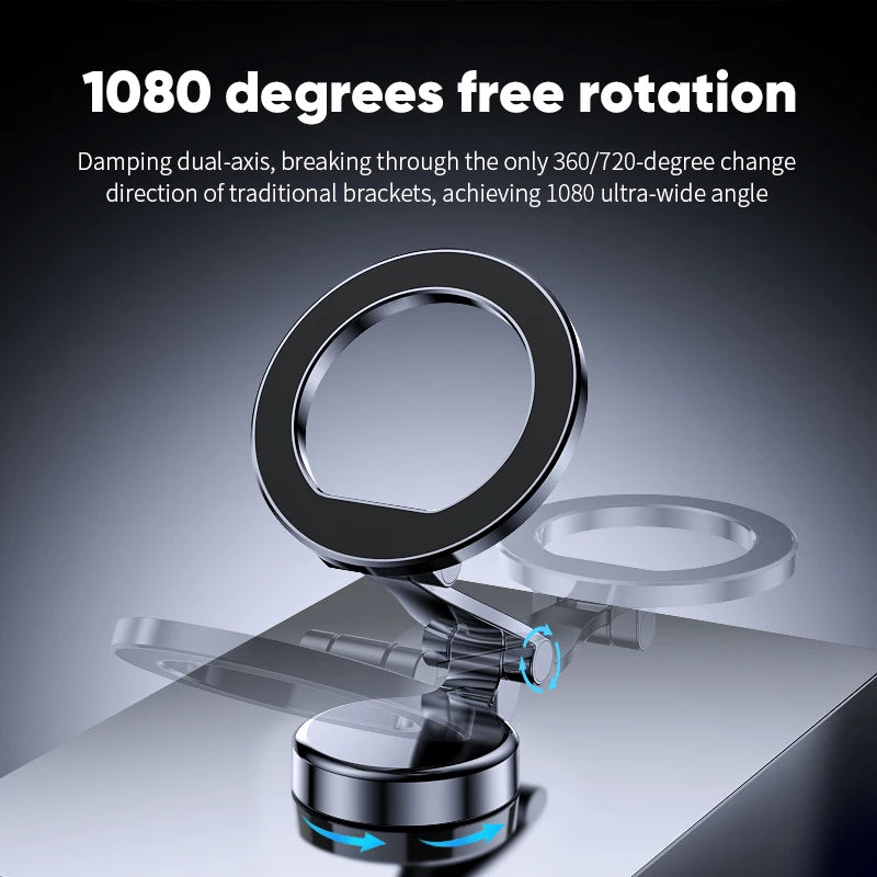360° Foldable Magnetic Car Phone Mount