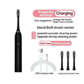 Electric Ultrasonic Toothbrush – 6 Speeds, USB Charging, Waterproof