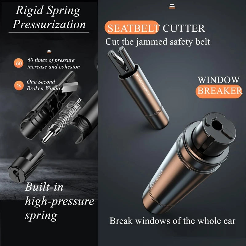 2-in-1 Car Emergency Hammer