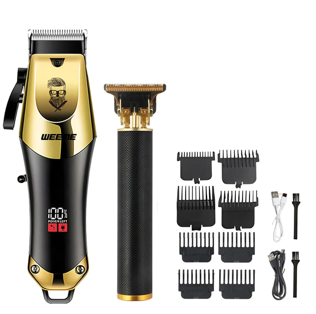 T9 Vintage Electric Hair Clipper & Beard Trimmer – Rechargeable Kit