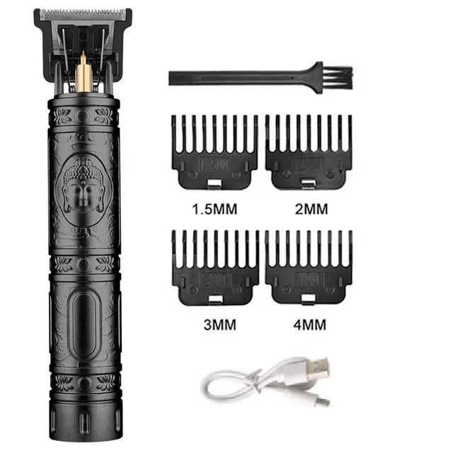 T9 Vintage Electric Hair Clipper & Beard Trimmer – Rechargeable Kit